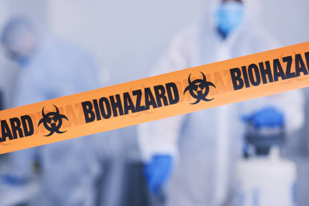 Professional Blood Cleanup technician working in Houston, OH